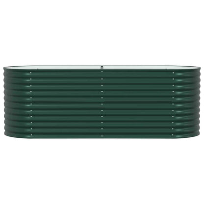Raised Bed Green 240 x 80 x 81 cm Steel