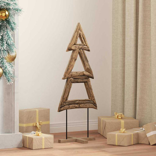 Christmas Tree Brown 90 cm Solid teak wood