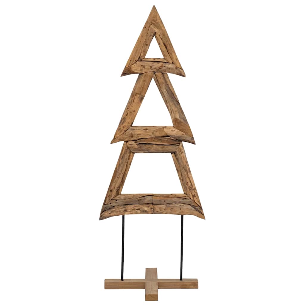 Christmas Tree Brown 90 cm Solid teak wood