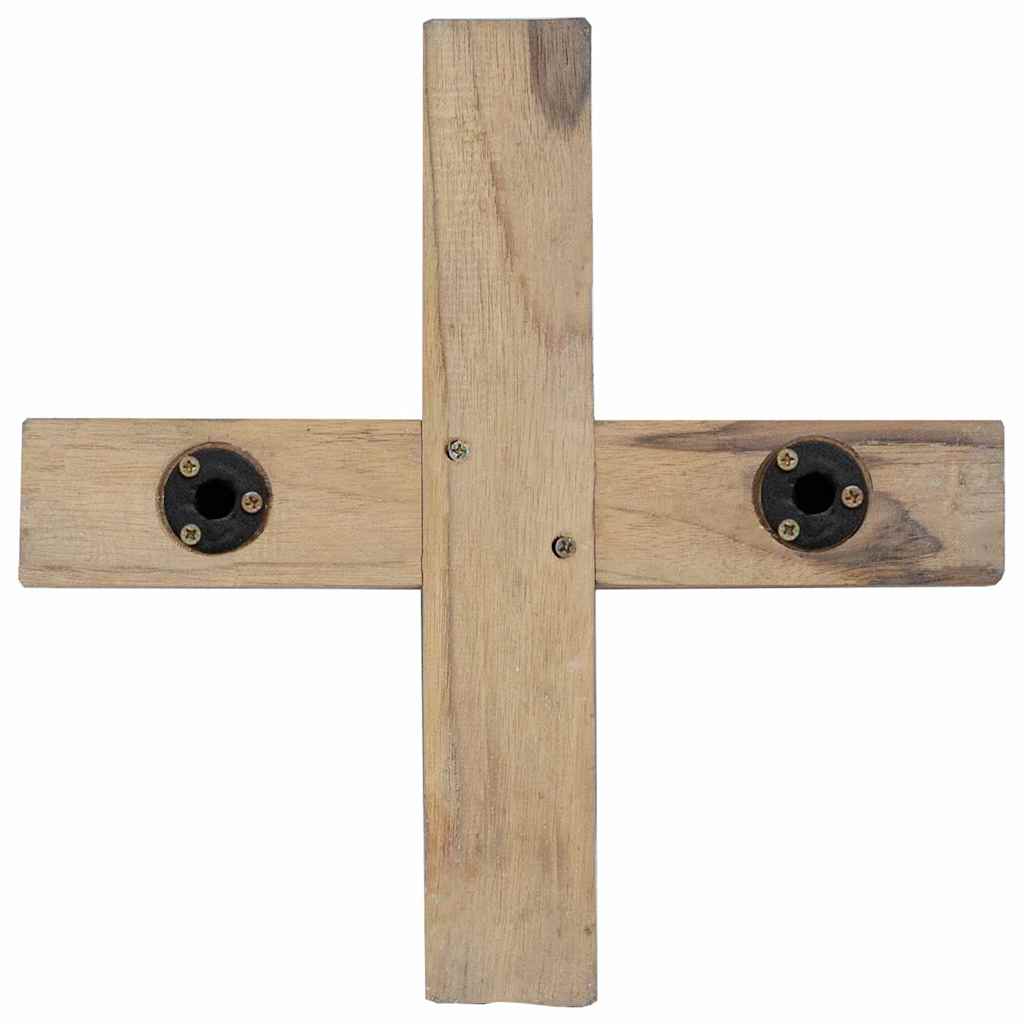 Christmas Tree with Stand Brown 121 cm Solid teak wood