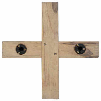 Christmas Tree with Stand Brown 121 cm Solid teak wood