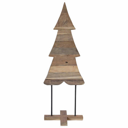 Christmas Tree with Stand Brown 121 cm Solid teak wood