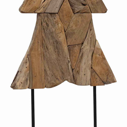 Christmas Tree with Stand Brown 151 cm Solid teak wood
