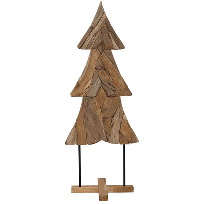 Christmas Tree with Stand Brown 151 cm Solid teak wood