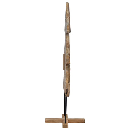 Christmas Tree with Stand Brown 151 cm Solid teak wood