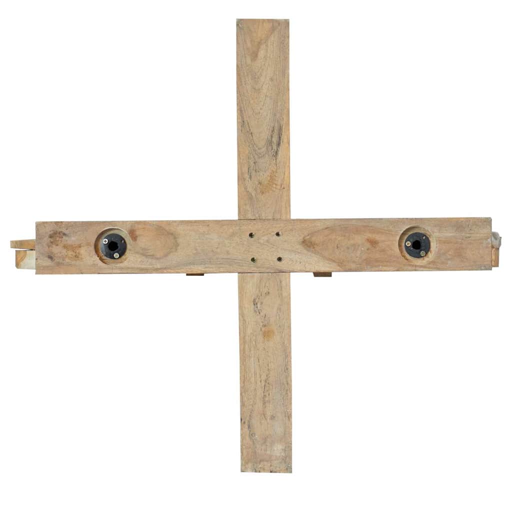 Christmas Tree with Stand Brown 181.5 cm Solid teak wood