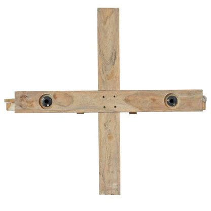 Christmas Tree with Stand Brown 181.5 cm Solid teak wood