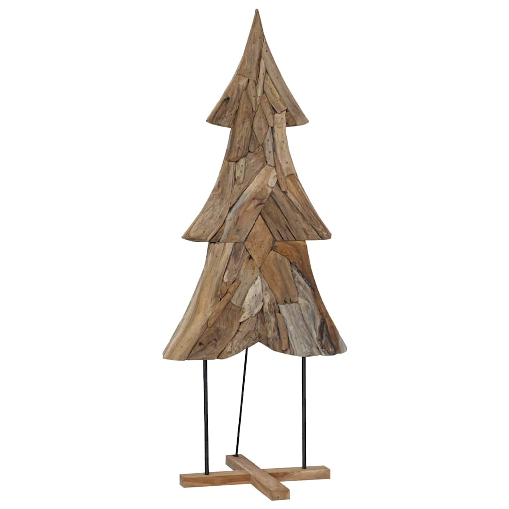 Christmas Tree with Stand Brown 181.5 cm Solid teak wood