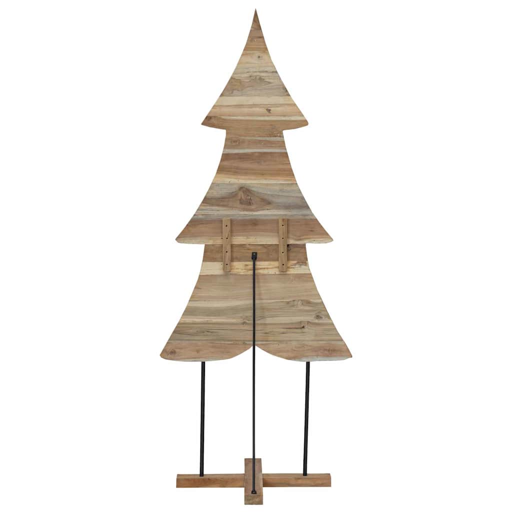 Christmas Tree with Stand Brown 181.5 cm Solid teak wood
