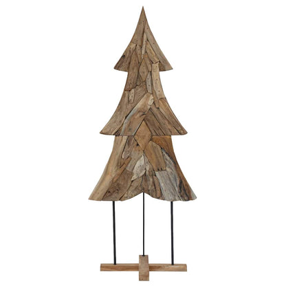 Christmas Tree with Stand Brown 181.5 cm Solid teak wood