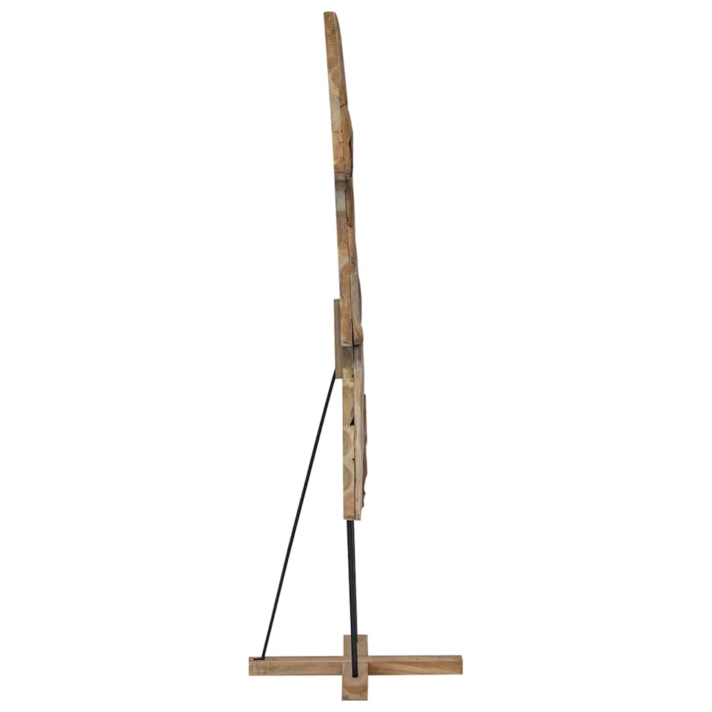 Christmas Tree with Stand Brown 181.5 cm Solid teak wood
