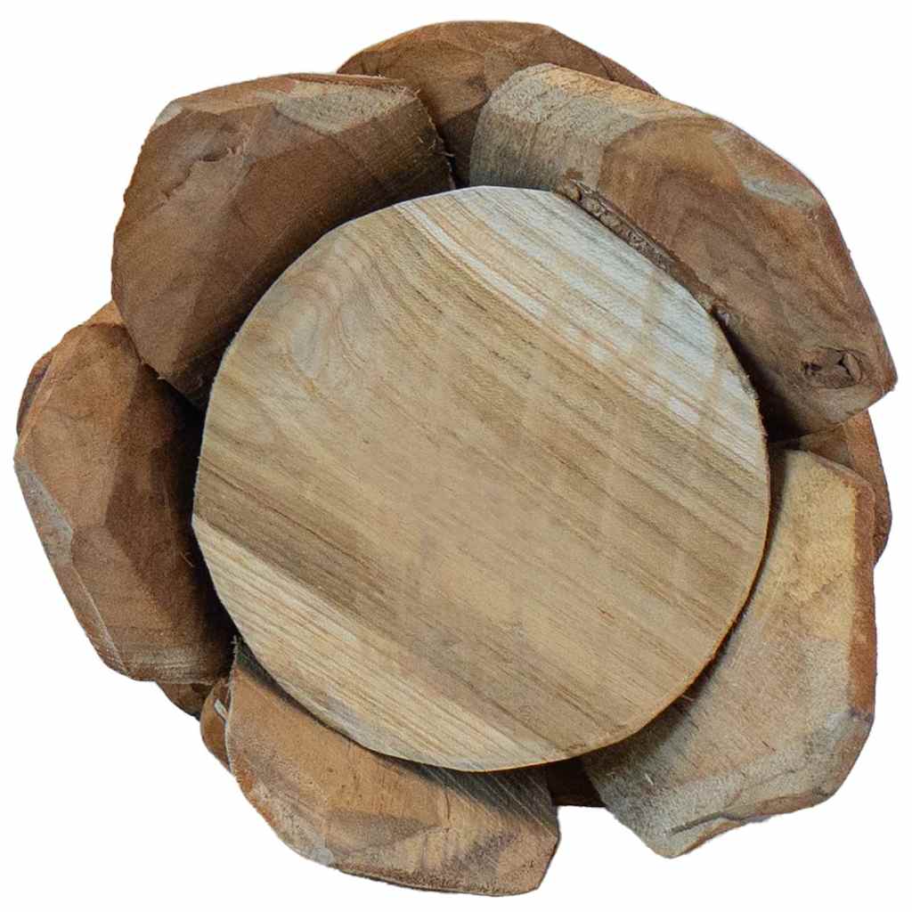 Christmas Tree with Stand Brown 51 cm Solid teak wood