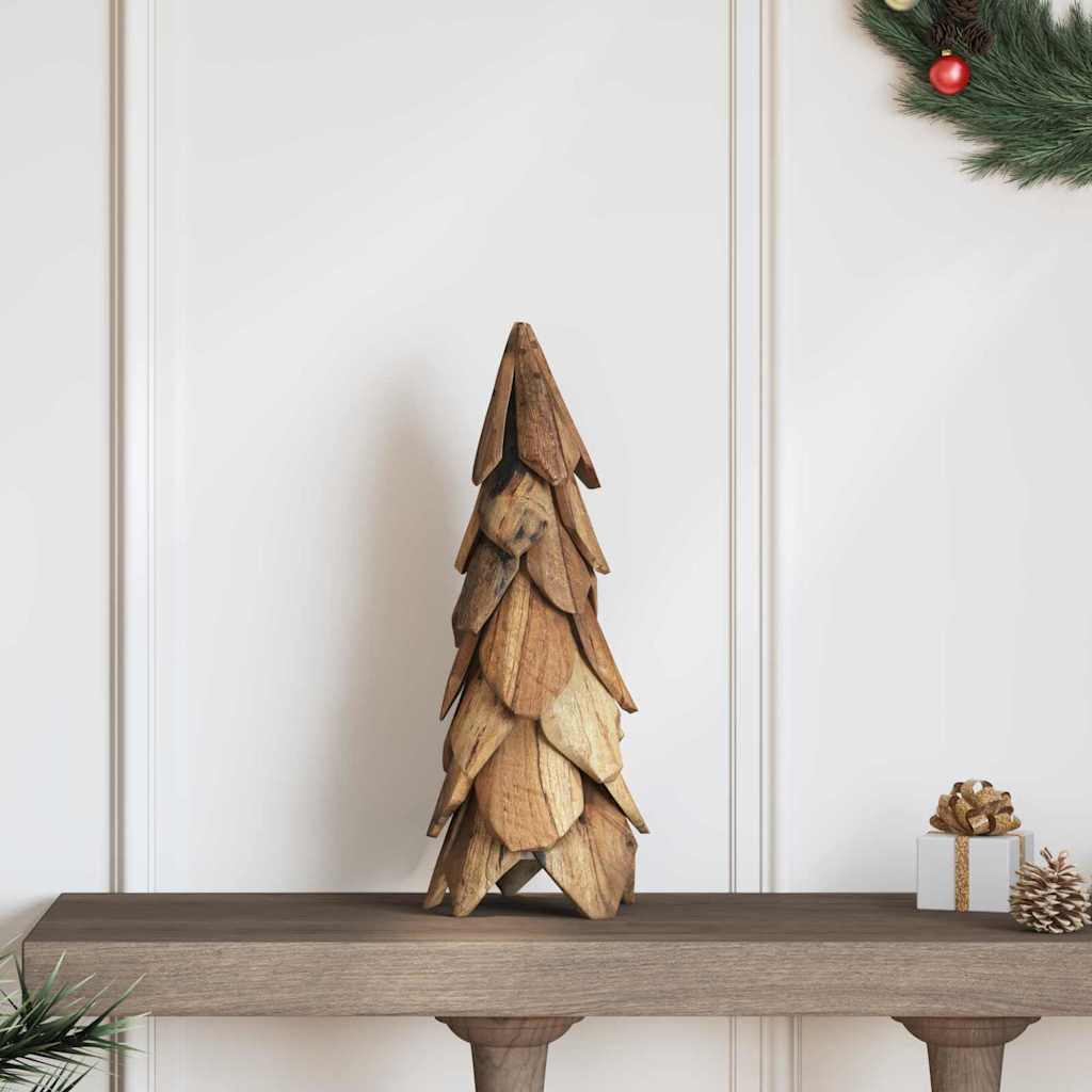 Christmas Tree with Stand Brown 51 cm Solid teak wood