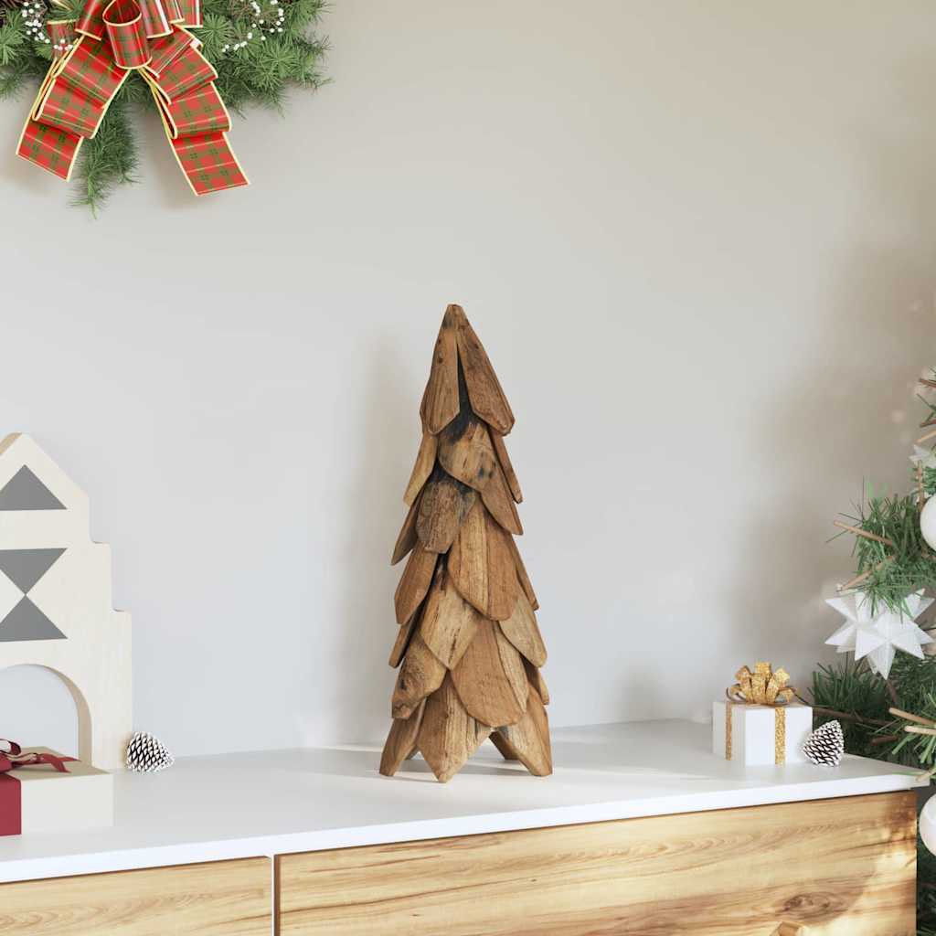 Christmas Tree with Stand Brown 51 cm Solid teak wood