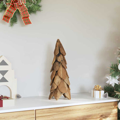 Christmas Tree with Stand Brown 51 cm Solid teak wood