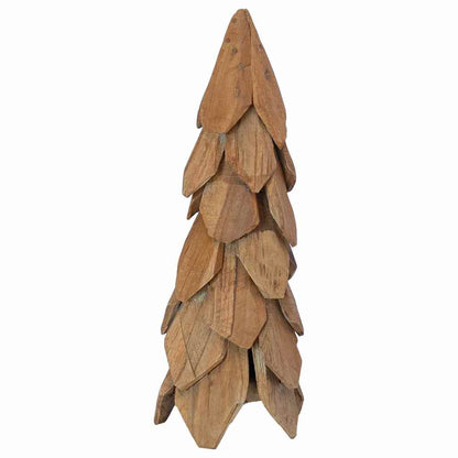 Christmas Tree with Stand Brown 51 cm Solid teak wood