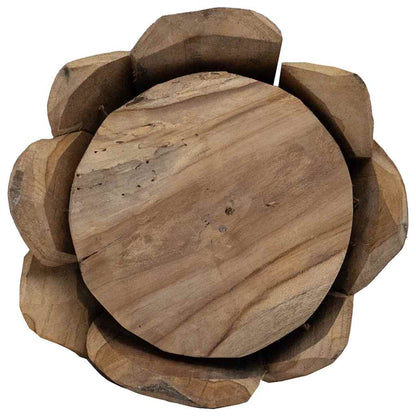 Christmas Tree with Stand Brown 111 cm Solid teak wood