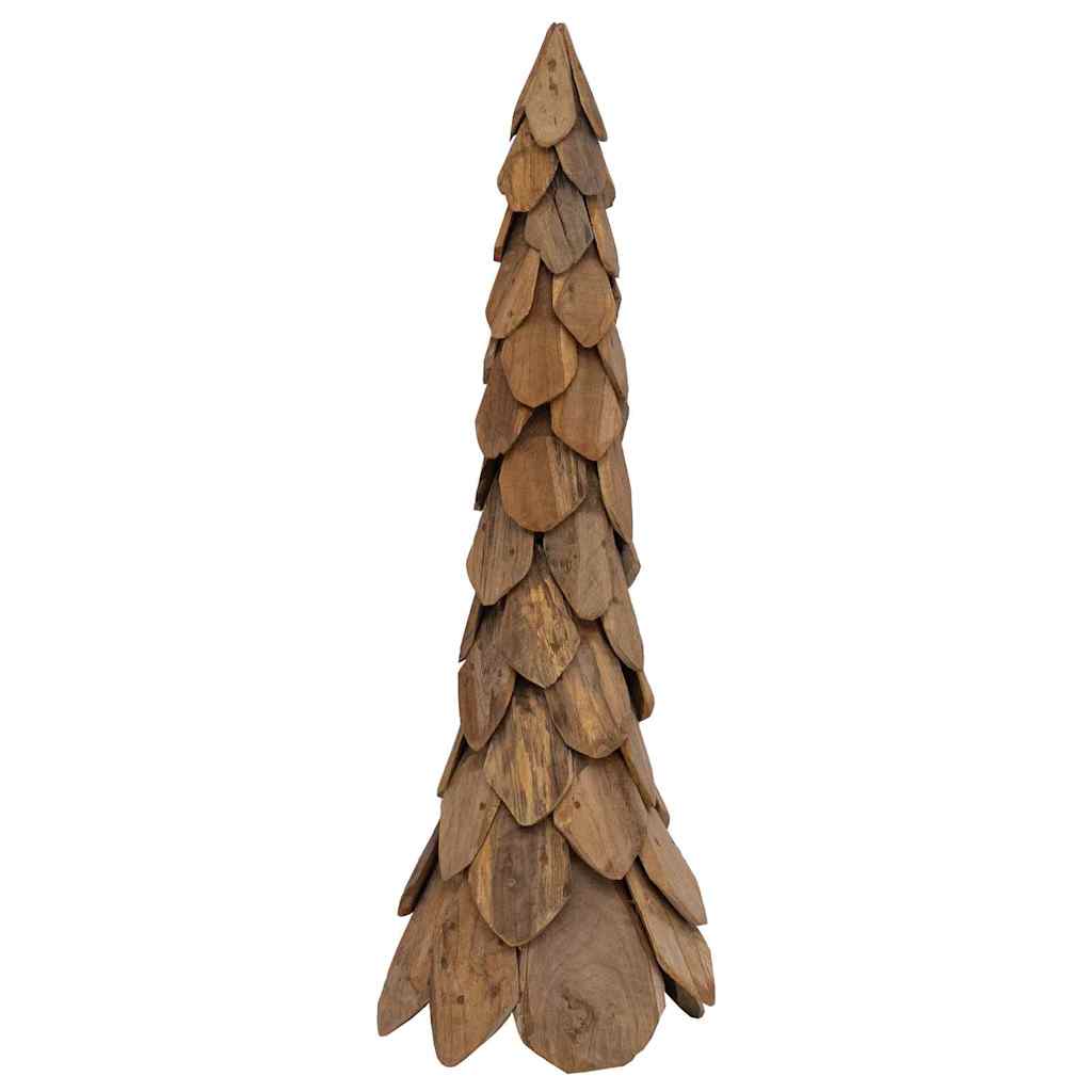 Christmas Tree with Stand Brown 111 cm Solid teak wood