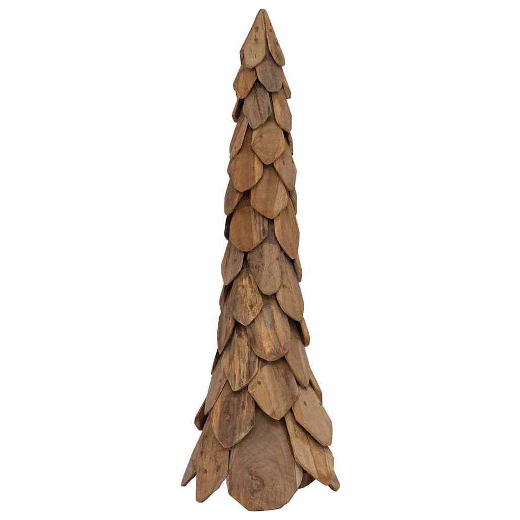 Christmas Tree with Stand Brown 111 cm Solid teak wood
