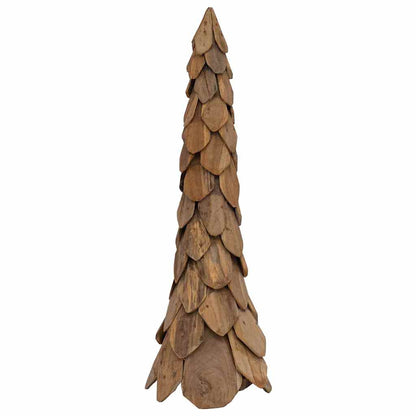 Christmas Tree with Stand Brown 111 cm Solid teak wood