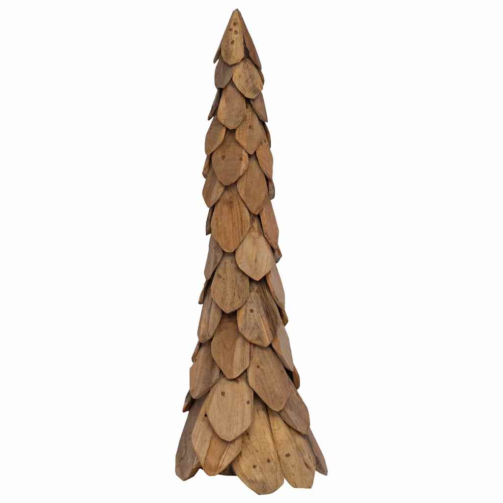 Christmas Tree with Stand Brown 111 cm Solid teak wood