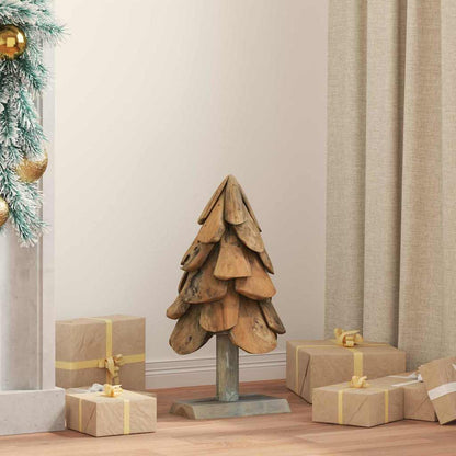 Christmas Tree Brown 61 cm Solid teak wood