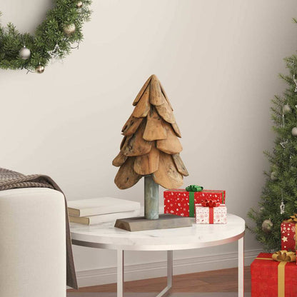 Christmas Tree Brown 61 cm Solid teak wood