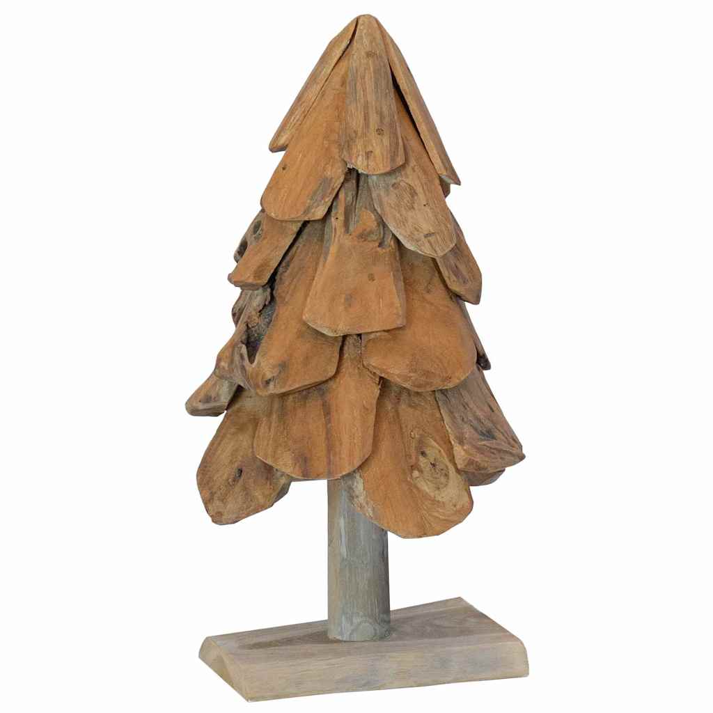 Christmas Tree Brown 61 cm Solid teak wood