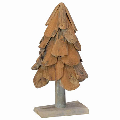 Christmas Tree Brown 61 cm Solid teak wood