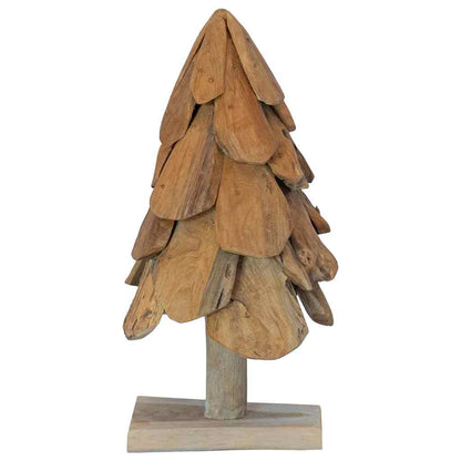 Christmas Tree Brown 61 cm Solid teak wood