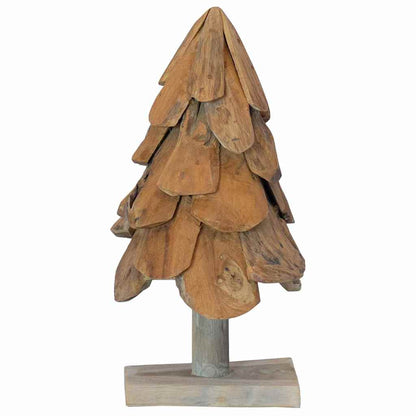 Christmas Tree Brown 61 cm Solid teak wood