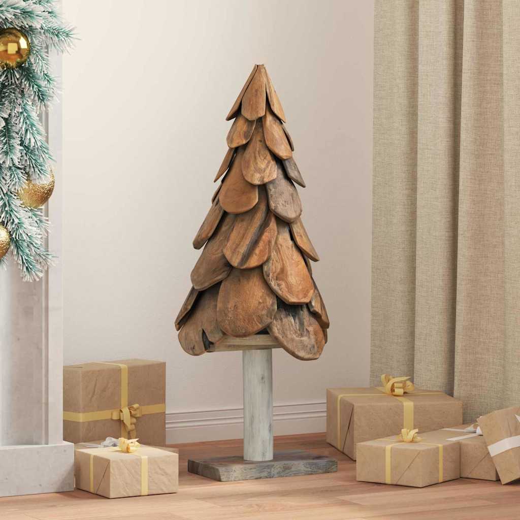Christmas Tree Brown 91 cm Solid teak wood
