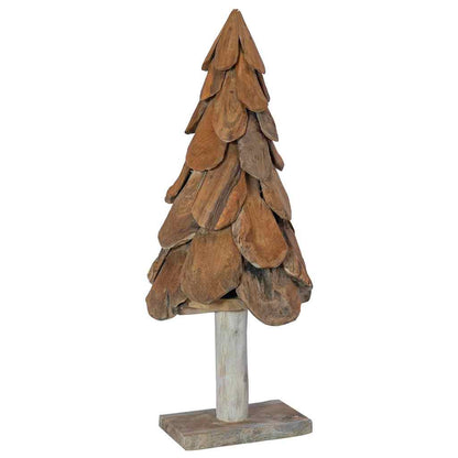 Christmas Tree Brown 91 cm Solid teak wood