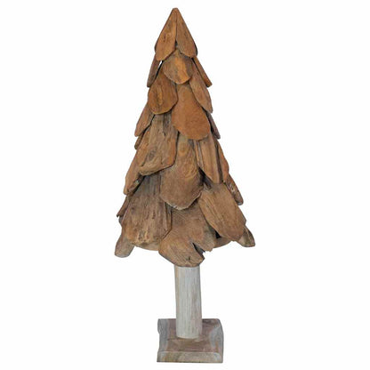 Christmas Tree Brown 91 cm Solid teak wood