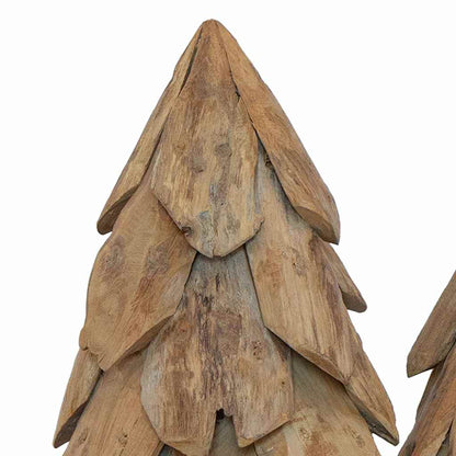 Christmas Tree 3 pcs Brown 40 cm Solid teak wood