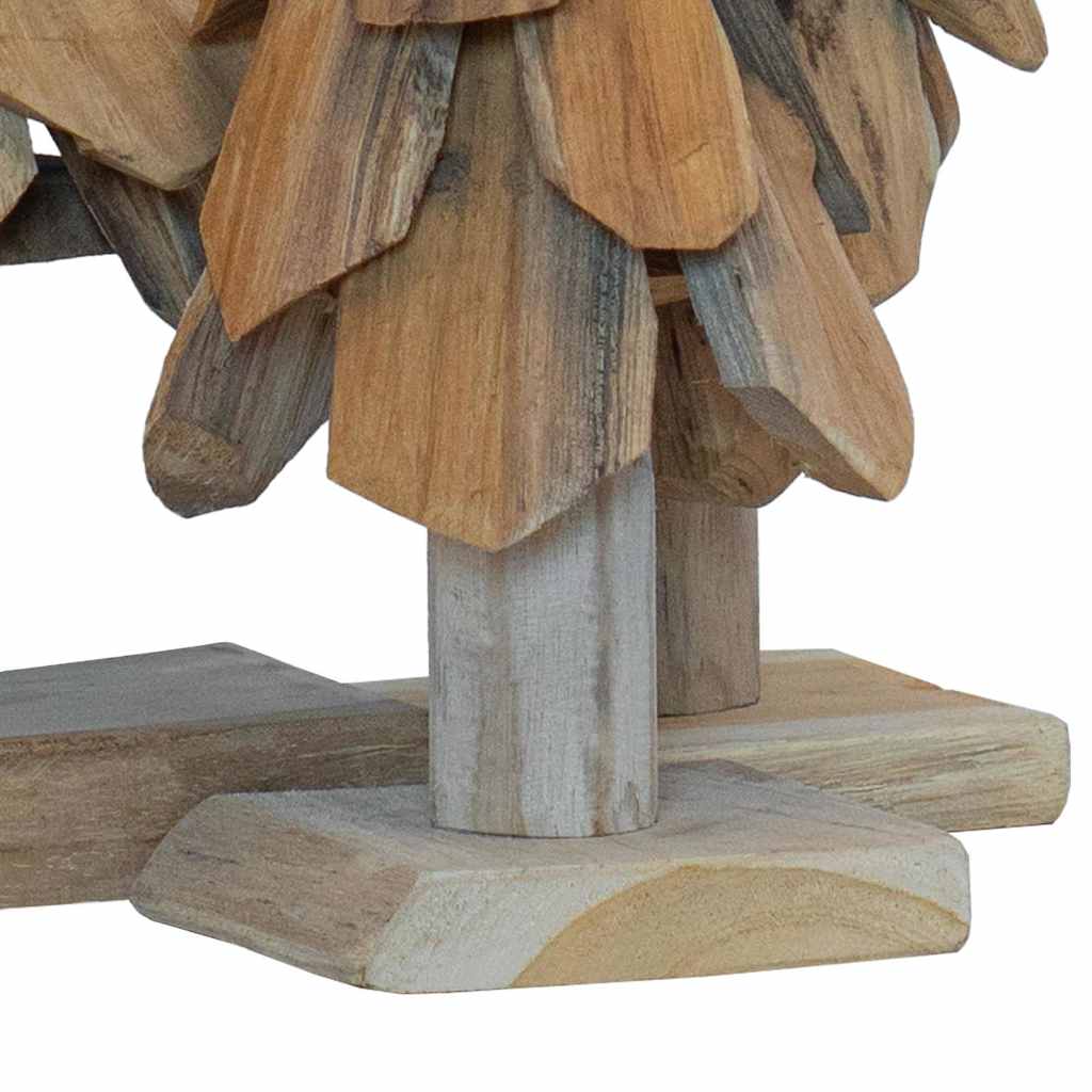 Christmas Tree 3 pcs Brown 40 cm Solid teak wood