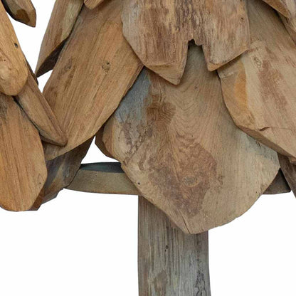 Christmas Tree 3 pcs Brown 40 cm Solid teak wood