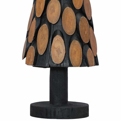 Christmas Tree with Stand Brown 61 cm Solid teak wood