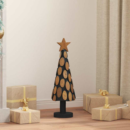 Christmas Tree with Stand Brown 61 cm Solid teak wood