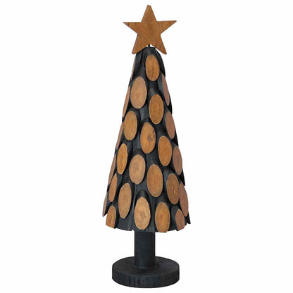 Christmas Tree with Stand Brown 61 cm Solid teak wood
