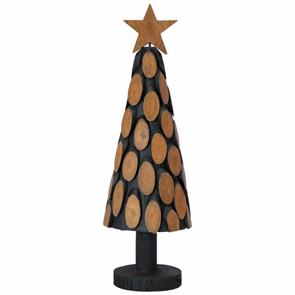 Christmas Tree with Stand Brown 61 cm Solid teak wood