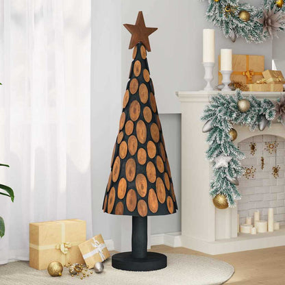 Christmas Tree with Stand Brown 149 cm Solid teak wood