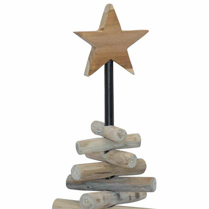 Christmas Tree Brown 60 cm Solid teak wood
