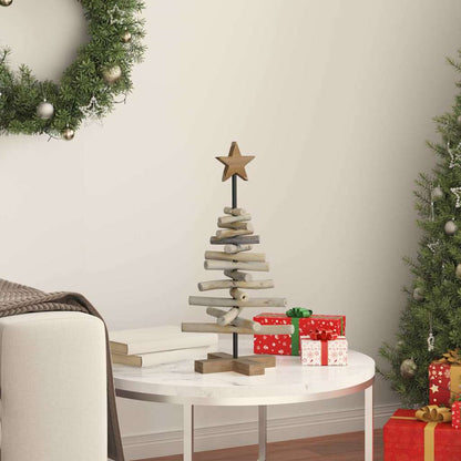 Christmas Tree Brown 60 cm Solid teak wood