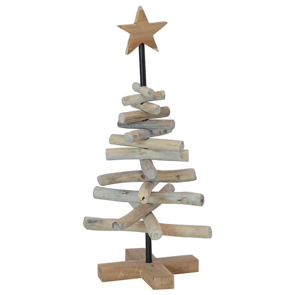 Christmas Tree Brown 60 cm Solid teak wood
