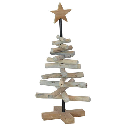 Christmas Tree Brown 60 cm Solid teak wood