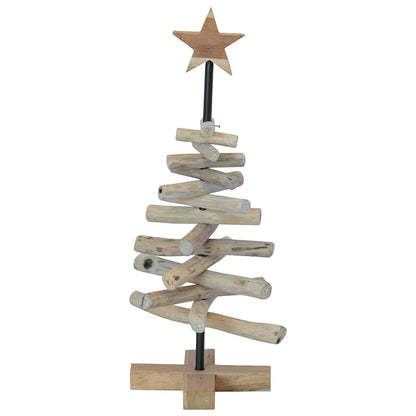 Christmas Tree Brown 60 cm Solid teak wood