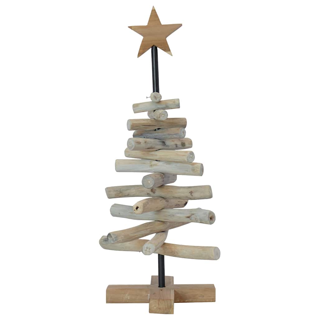 Christmas Tree Brown 60 cm Solid teak wood