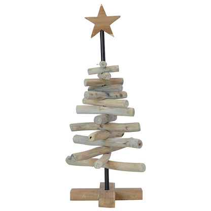 Christmas Tree Brown 60 cm Solid teak wood