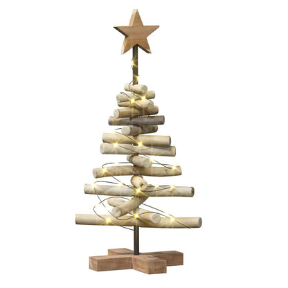 Christmas Tree Brown 60 cm Solid teak wood